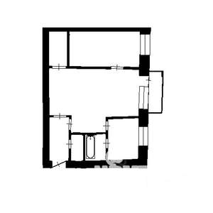 2-к квартира, вторичка, 43м2, 1/5 этаж
