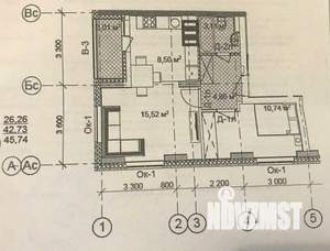 2-к квартира, вторичка, 43м2, 20/24 этаж