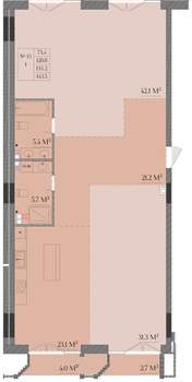 3-к квартира, вторичка, 133м2, 3/6 этаж