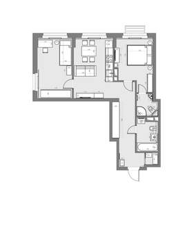 2-к квартира, вторичка, 64м2, 3/22 этаж