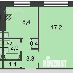 1-к квартира, вторичка, 33м2, 5/9 этаж