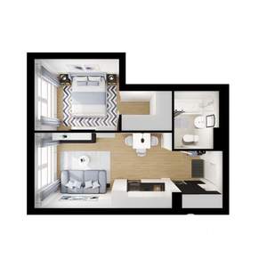 1-к квартира, вторичка, 34м2, 15/15 этаж
