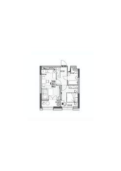 1-к квартира, вторичка, 38м2, 15/24 этаж