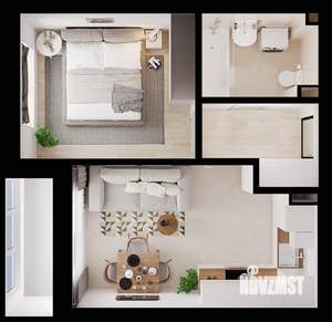1-к квартира, вторичка, 35м2, 2/4 этаж