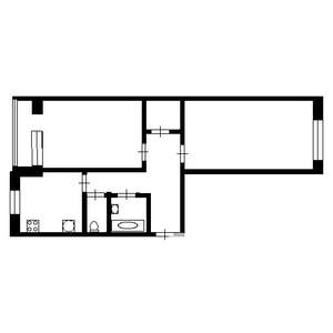 2-к квартира, вторичка, 48м2, 5/5 этаж