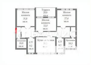 3-к квартира, вторичка, 169м2, 6/6 этаж