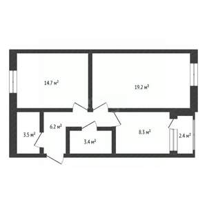 2-к квартира, вторичка, 57м2, 9/24 этаж