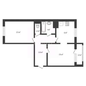 2-к квартира, вторичка, 65м2, 15/17 этаж
