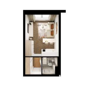 Студия квартира, вторичка, 20м2, 4/25 этаж