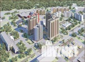 2-к квартира, строящийся дом, 53м2, 20/25 этаж