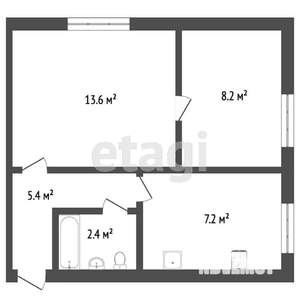 2-к квартира, вторичка, 39м2, 2/9 этаж