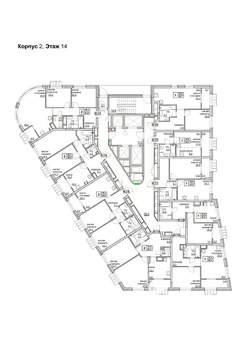 1-к квартира, вторичка, 46м2, 14/24 этаж