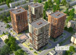 1-к квартира, строящийся дом, 33м2, 2/18 этаж