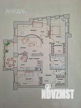4-к квартира, вторичка, 130м2, 1/4 этаж
