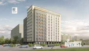 1-к квартира, строящийся дом, 46м2, 6/11 этаж