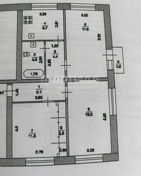 3-к квартира, вторичка, 72м2, 3/5 этаж