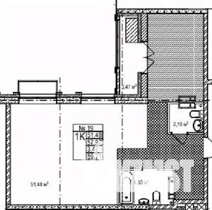 2-к квартира, строящийся дом, 60м2, 4/7 этаж