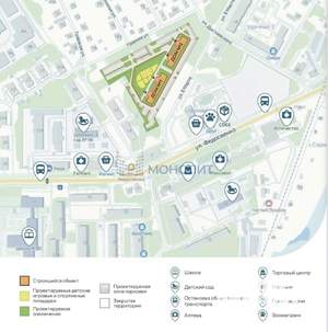 1-к квартира, вторичка, 43м2, 1/5 этаж