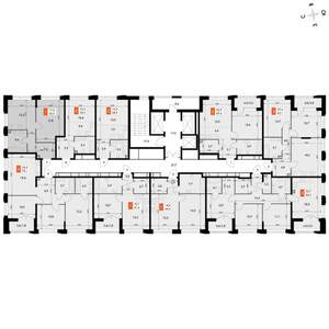 1-к квартира, вторичка, 45м2, 6/16 этаж