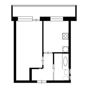 1-к квартира, вторичка, 37м2, 2/9 этаж