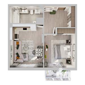 1-к квартира, вторичка, 48м2, 10/10 этаж