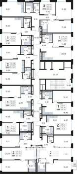2-к квартира, вторичка, 67м2, 4/13 этаж