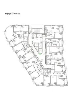 Студия квартира, вторичка, 27м2, 22/24 этаж