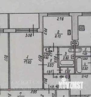1-к квартира, вторичка, 33м2, 9/9 этаж