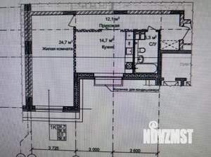 1-к квартира, вторичка, 58м2, 4/11 этаж