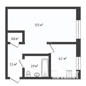 1-к квартира, вторичка, 30м2, 5/5 этаж