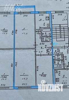 3-к квартира, вторичка, 62м2, 2/5 этаж
