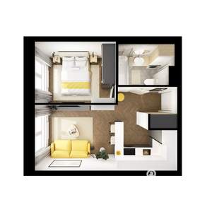1-к квартира, вторичка, 33м2, 6/25 этаж