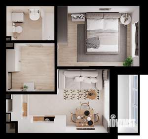 1-к квартира, вторичка, 36м2, 3/4 этаж
