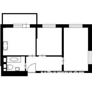 2-к квартира, вторичка, 44м2, 2/5 этаж