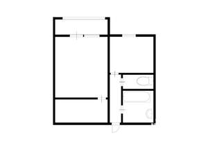 1-к квартира, вторичка, 35м2, 4/10 этаж