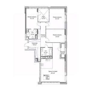 Студия квартира, вторичка, 139м2, 7/9 этаж