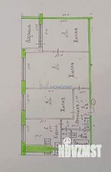 3-к квартира, вторичка, 56м2, 9/9 этаж