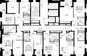 2-к квартира, вторичка, 44м2, 22/30 этаж