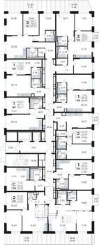 2-к квартира, вторичка, 60м2, 2/13 этаж