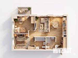 2-к квартира, вторичка, 49м2, 3/15 этаж
