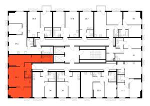 2-к квартира, вторичка, 64м2, 2/15 этаж