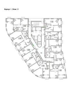 2-к квартира, вторичка, 58м2, 12/24 этаж