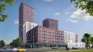 2-к квартира, строящийся дом, 44м2, 15/25 этаж