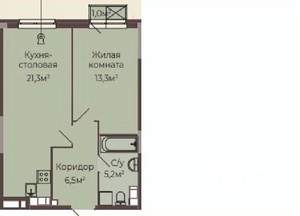 1-к квартира, вторичка, 47м2, 5/8 этаж