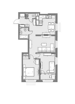 3-к квартира, вторичка, 69м2, 18/22 этаж