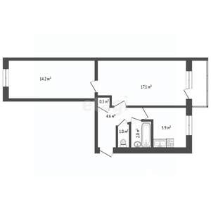 2-к квартира, вторичка, 47м2, 5/5 этаж
