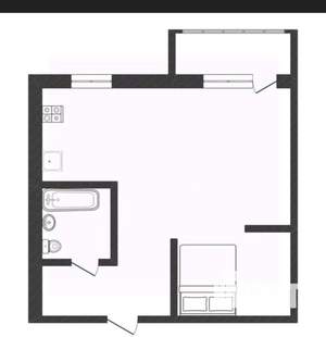 1-к квартира, вторичка, 32м2, 9/9 этаж