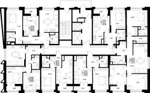 2-к квартира, строящийся дом, 56м2, 8/17 этаж