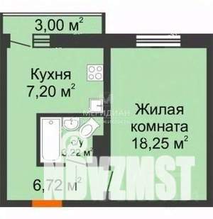 1-к квартира, вторичка, 35м2, 6/10 этаж