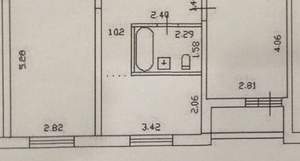 2-к квартира, вторичка, 44м2, 1/10 этаж